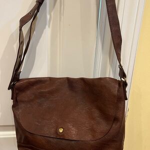 Brown Leather Men's Bag
